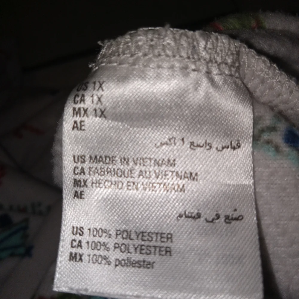 Macys Chritmas Hooded Fleece Onesisies Pjs 1X - Picture 5 of 9